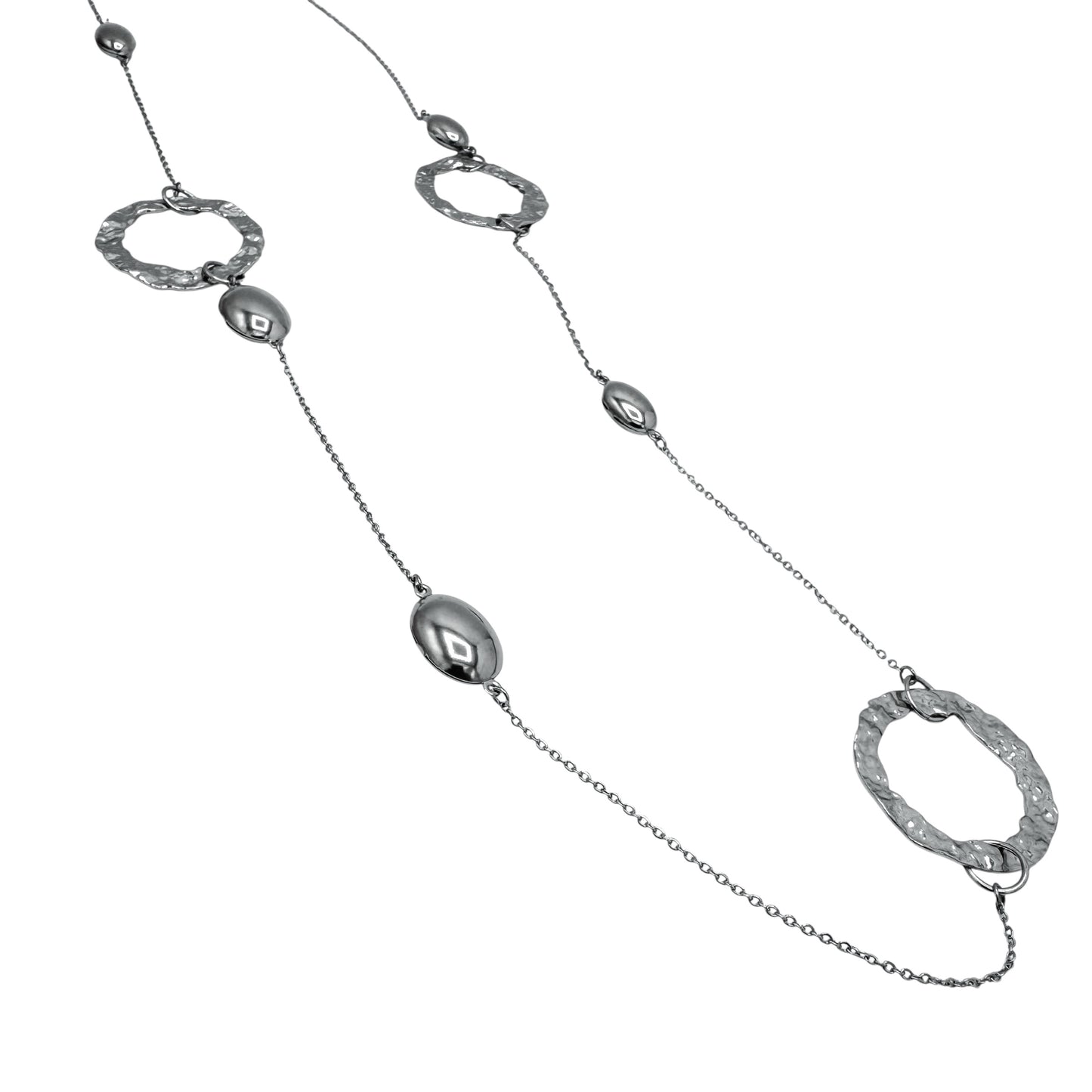 Cerchi martellati - collana