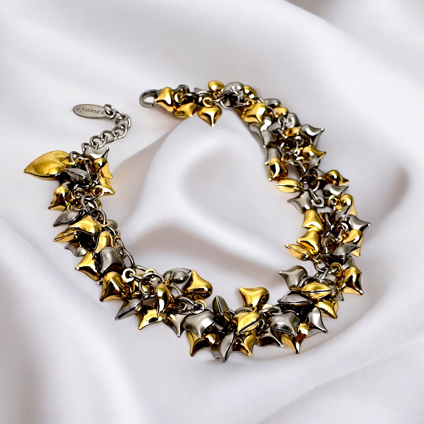 Cuoricini infiniti silver and gold