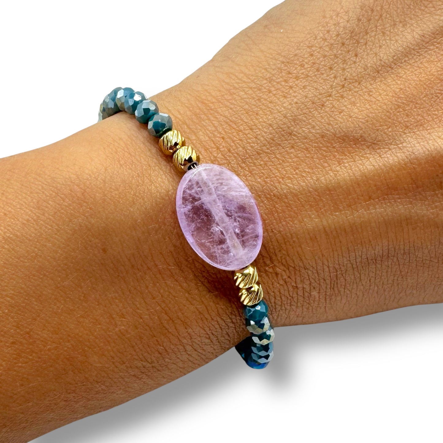 Luxury stone - bracciale ametista lavanda