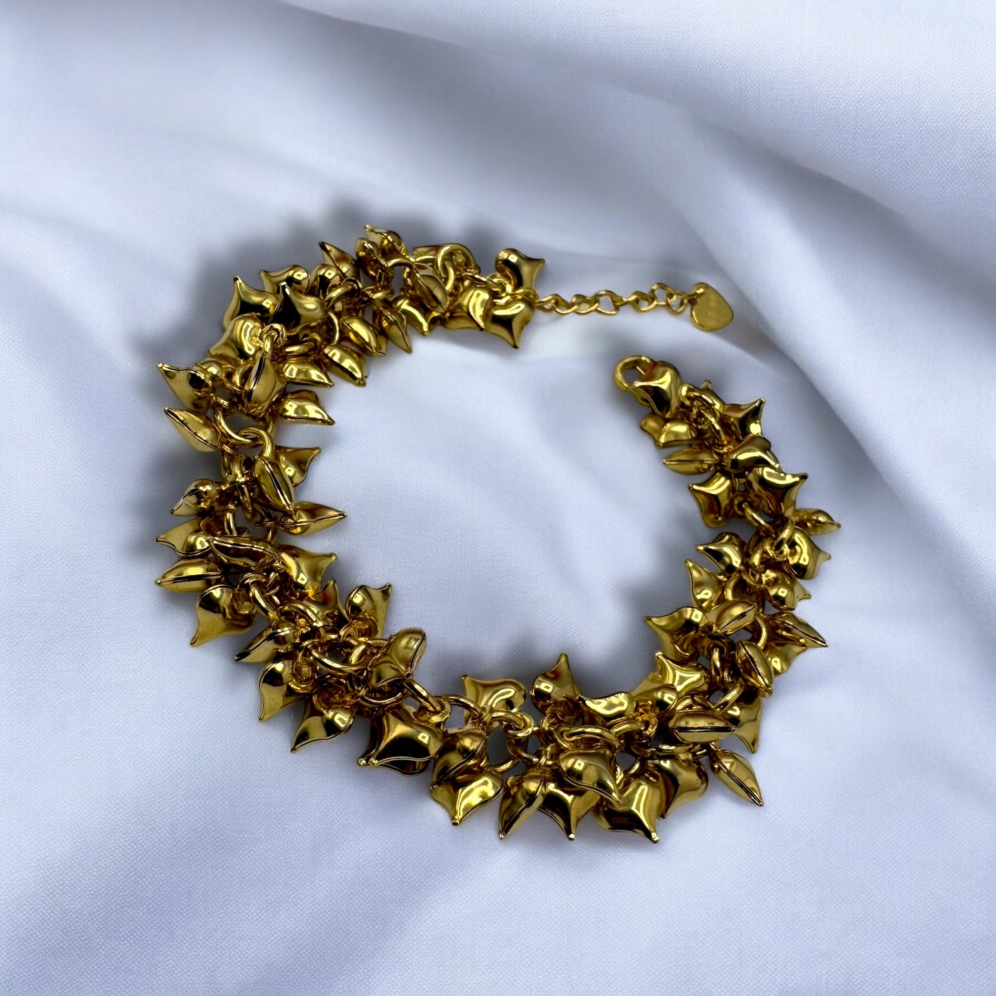 Bracciale sonoro cuoricini infiniti