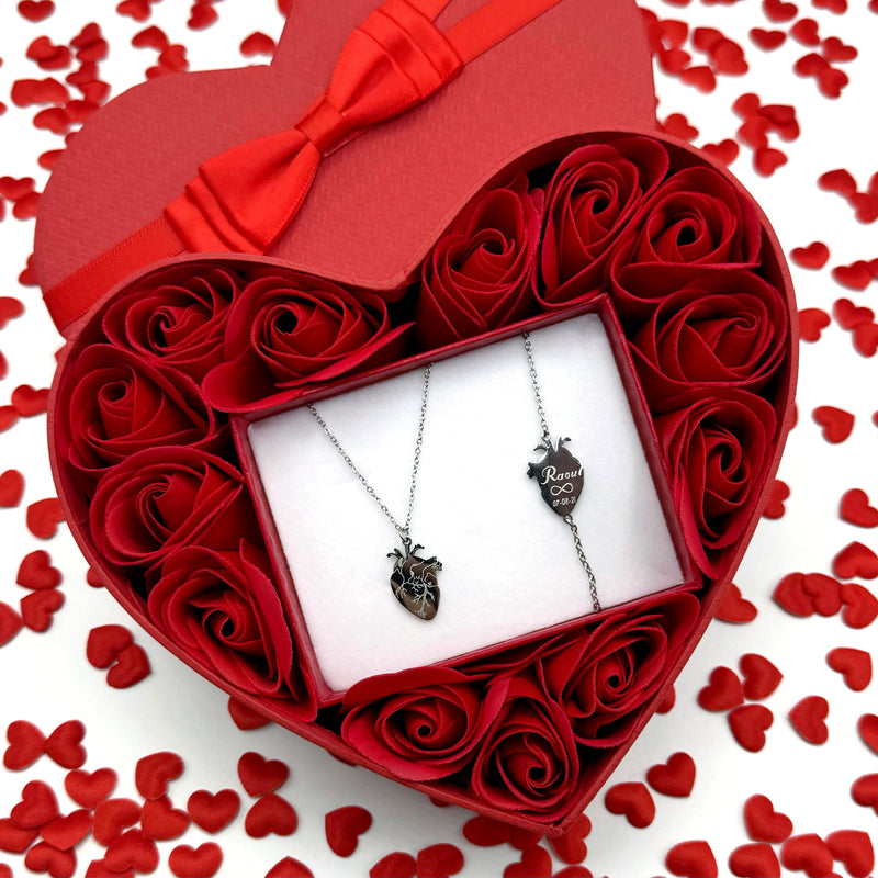 Cuore anatomico con incisione