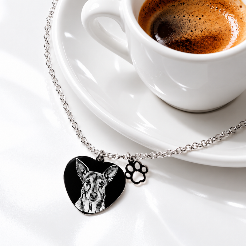 Collana con fotoincisione personalizzabile