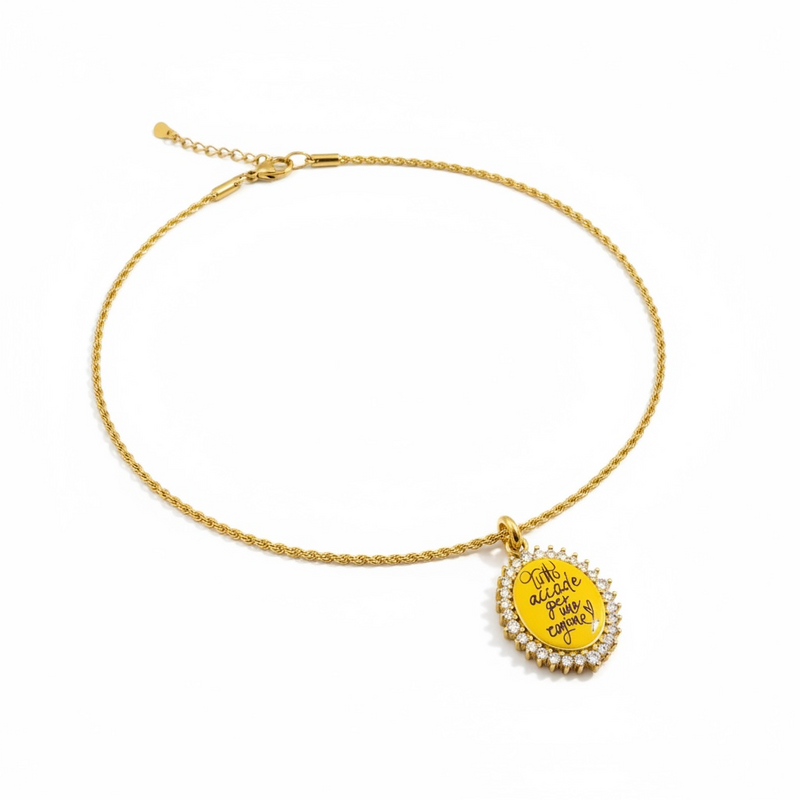 Amelie torchon ovale - collana personalizzabile