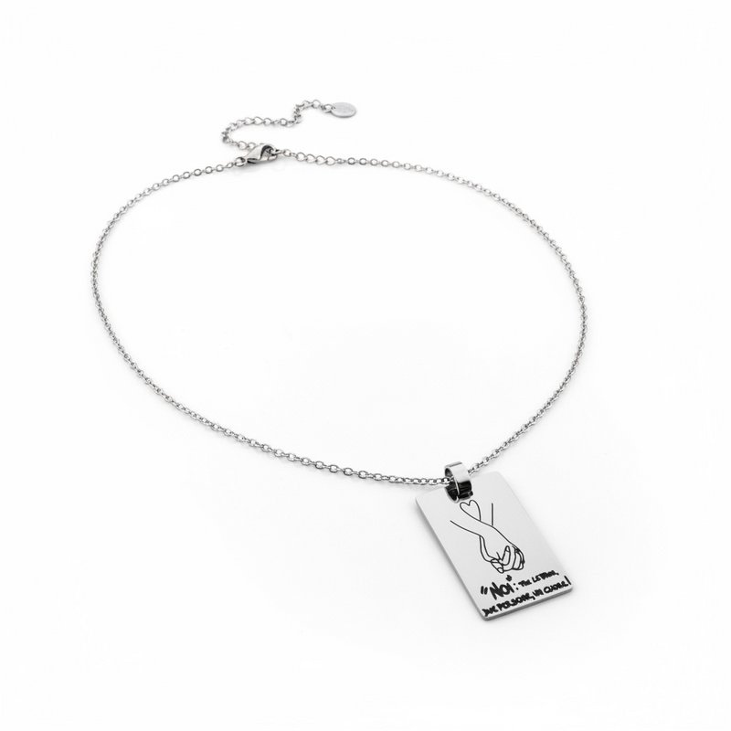 Collana rettangolare incisione