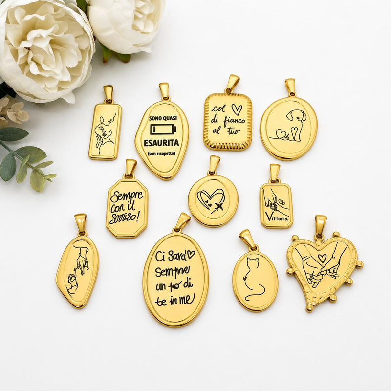 Charmy crystal - collana personalizzabile con cristalli e charms