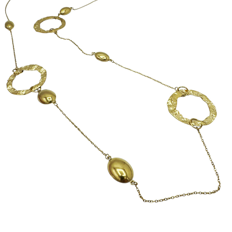 Cerchi martellati - collana