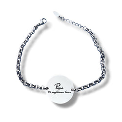 Bracciale round con scritta