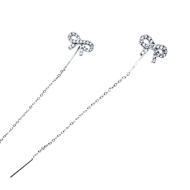 Saliscendi Orecchini Fiocco