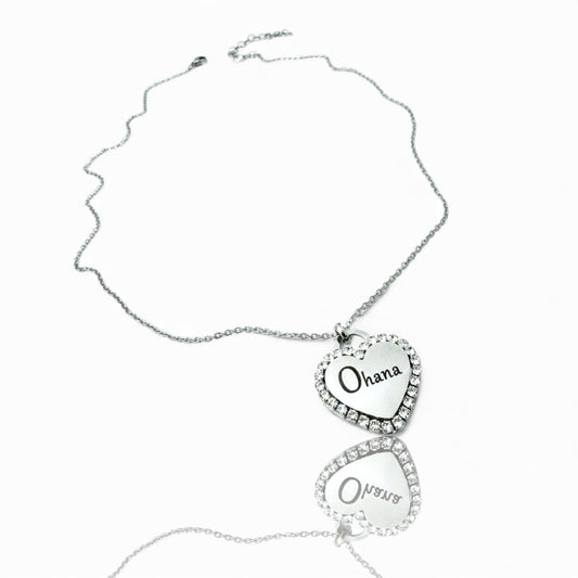 Cuore Big Strass - personalizzabile - collana
