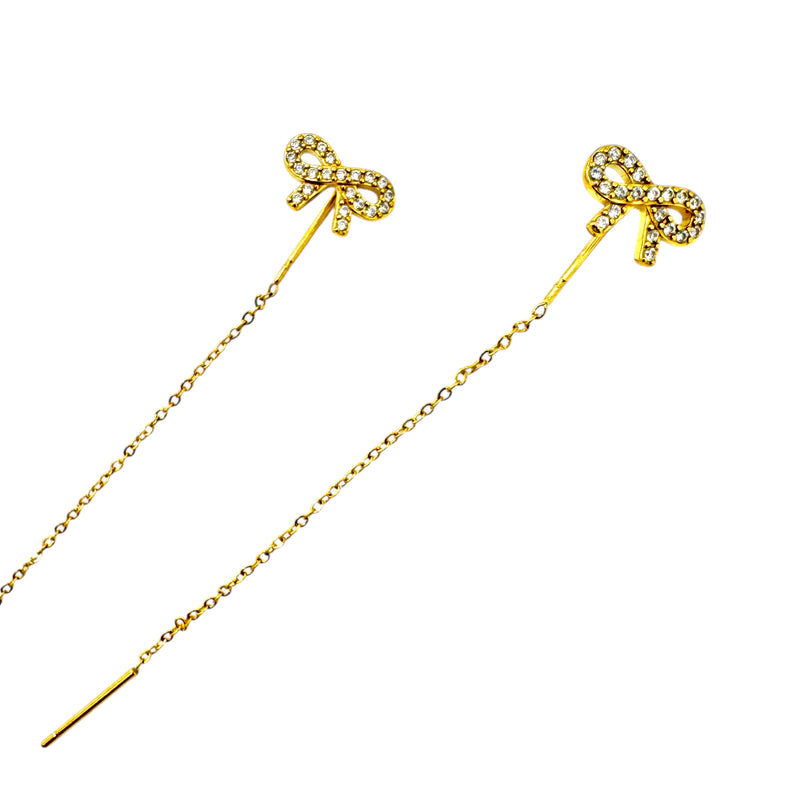 Saliscendi Orecchini Fiocco