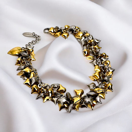 Cuoricini infiniti silver and gold