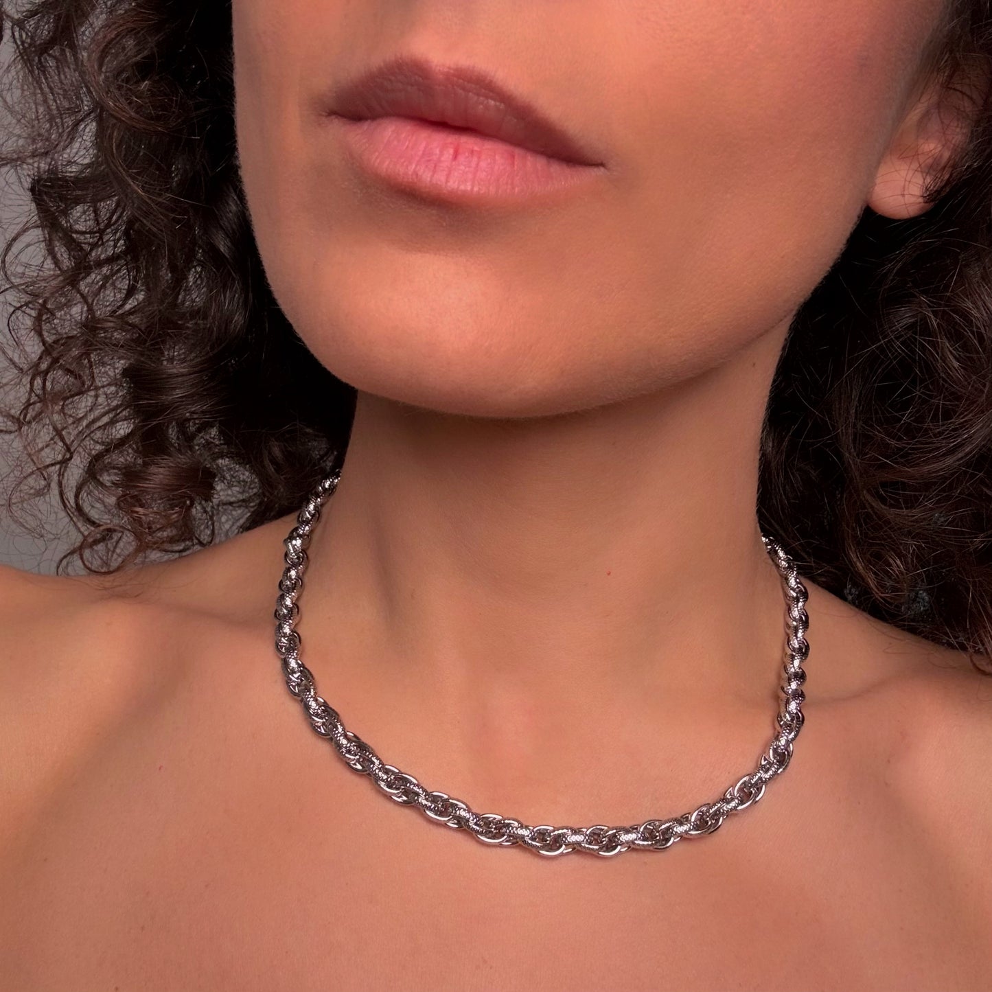 Chain martellato - collana