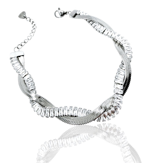 Intreccio baguette snake - bracciale