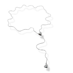 Linear cuoricini saliscendi - collana