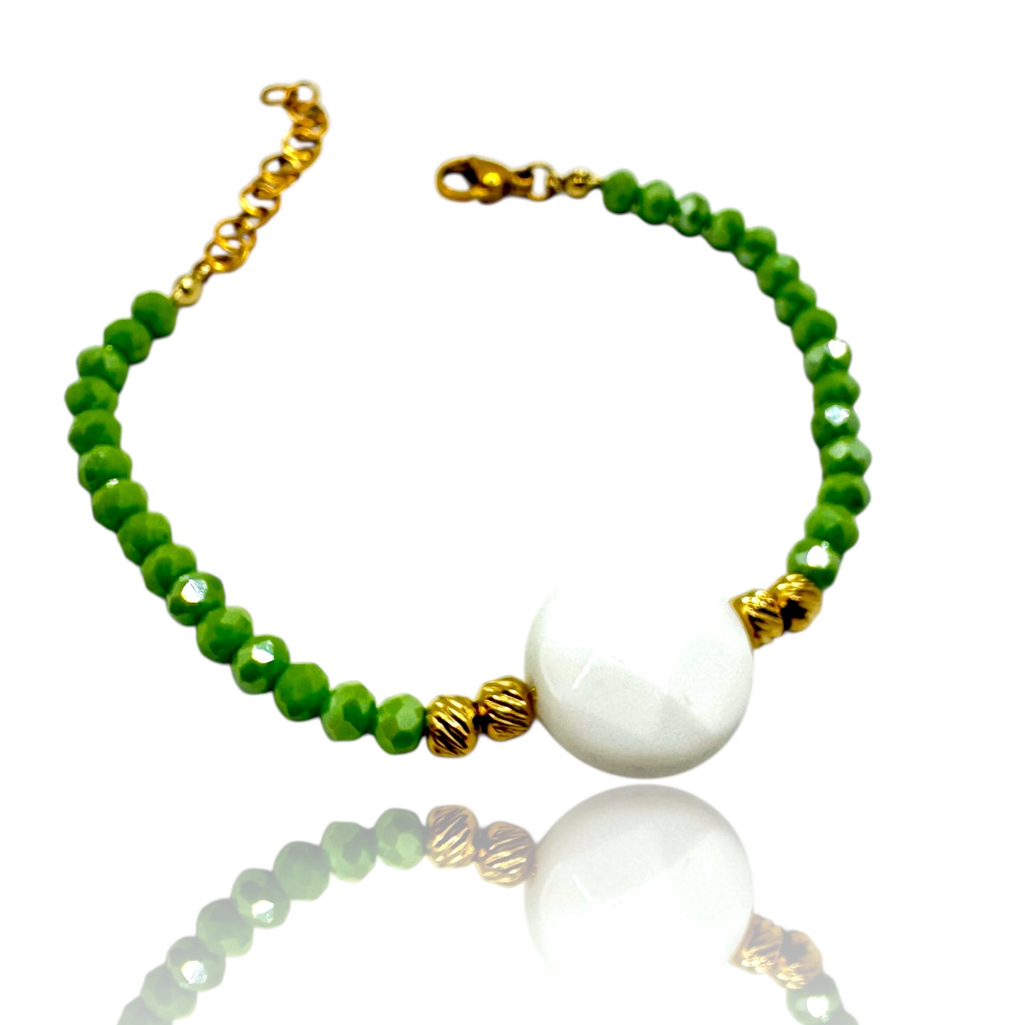 Luxury stone - bracciale agata bianca