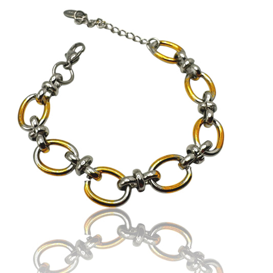 Link bicolor - bracciale