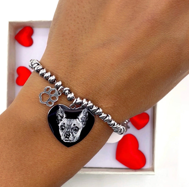 Bracciale nodini con fotoincisione